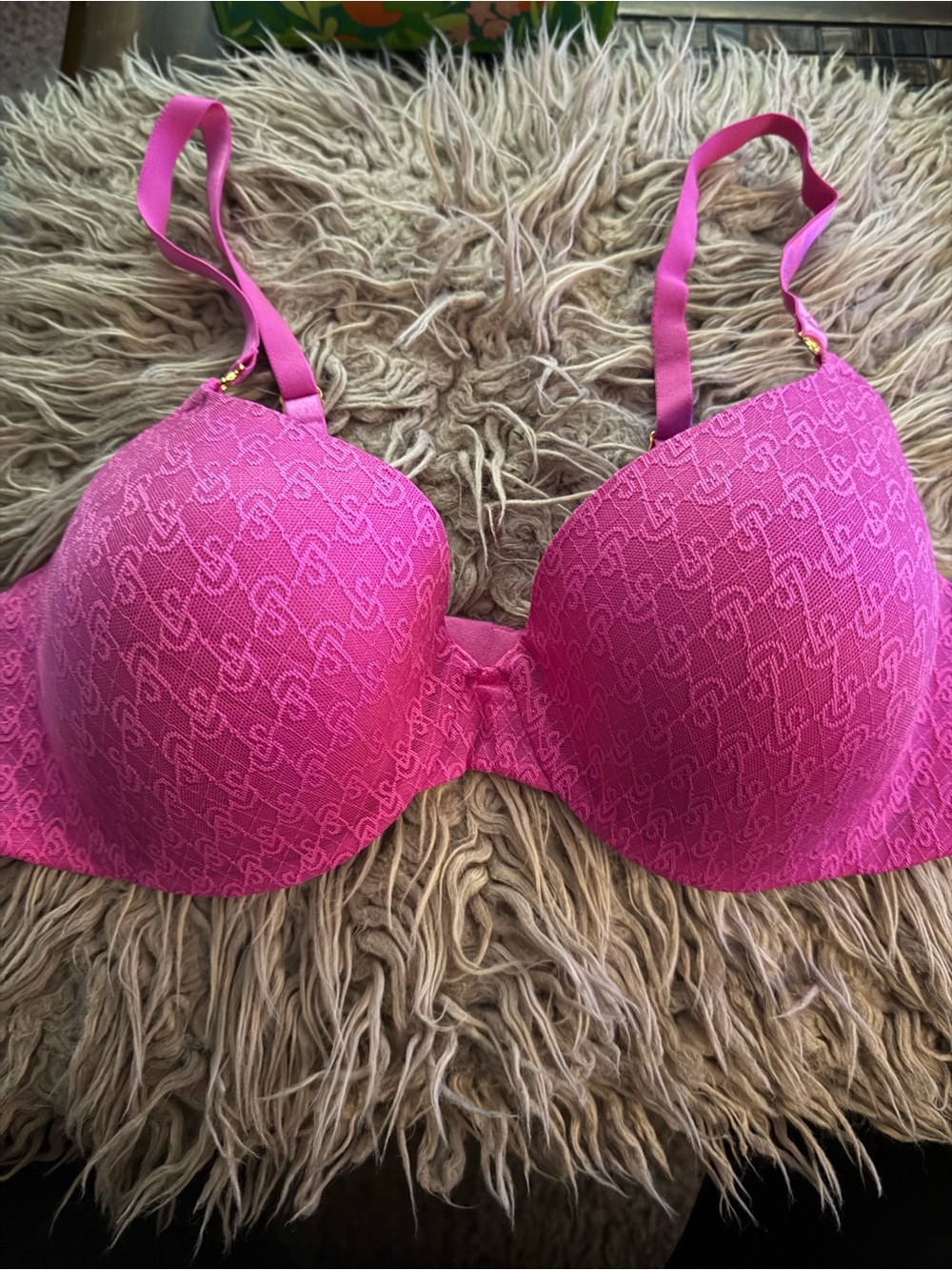 Victoria’s Secret Monogram Underwire Pink Bra